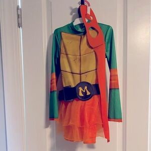 Girls TMNT costume. Ninja Turtle Halloween costume. Like new with mask.